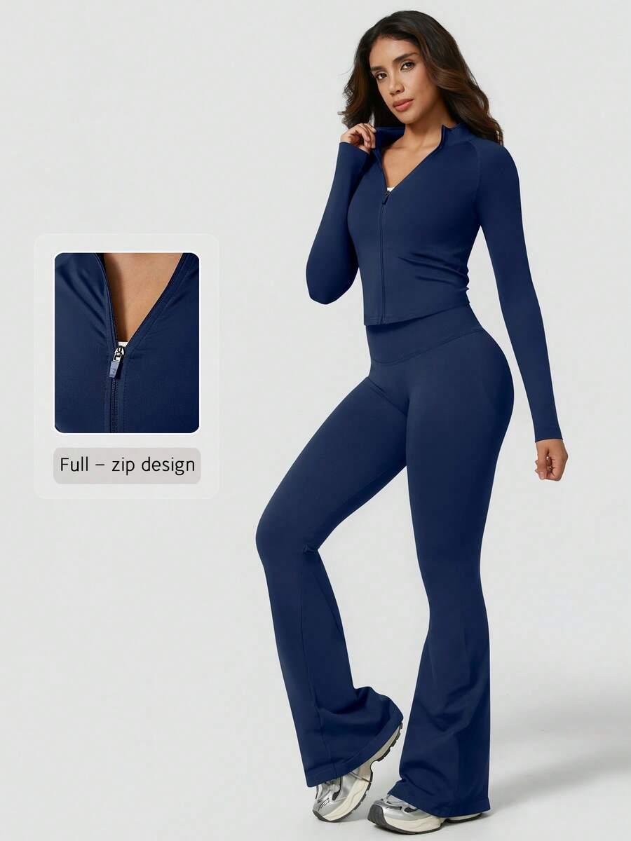 granatowy komplet bluza spodnie 