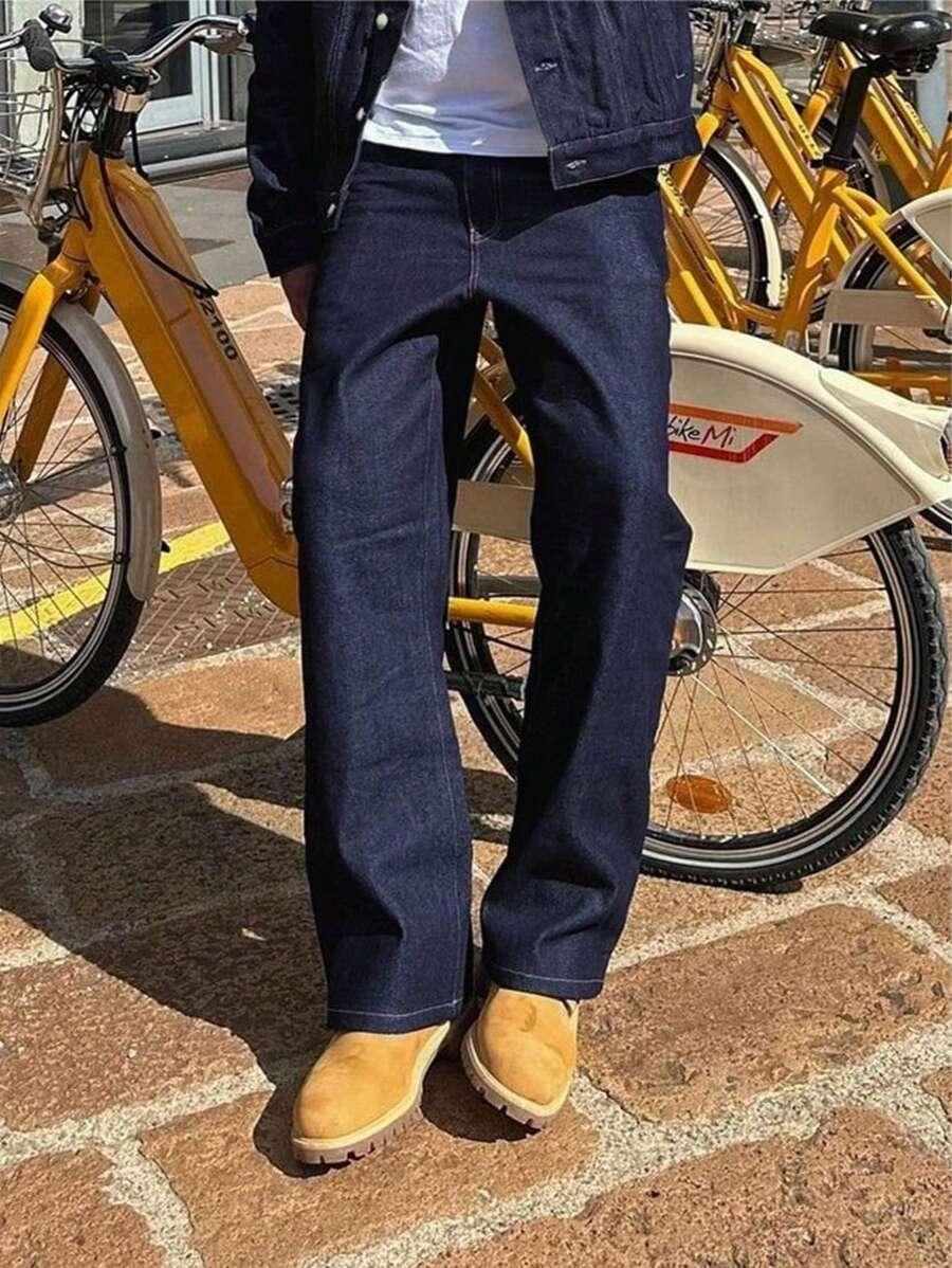 spodnie jeans prosta nogawka