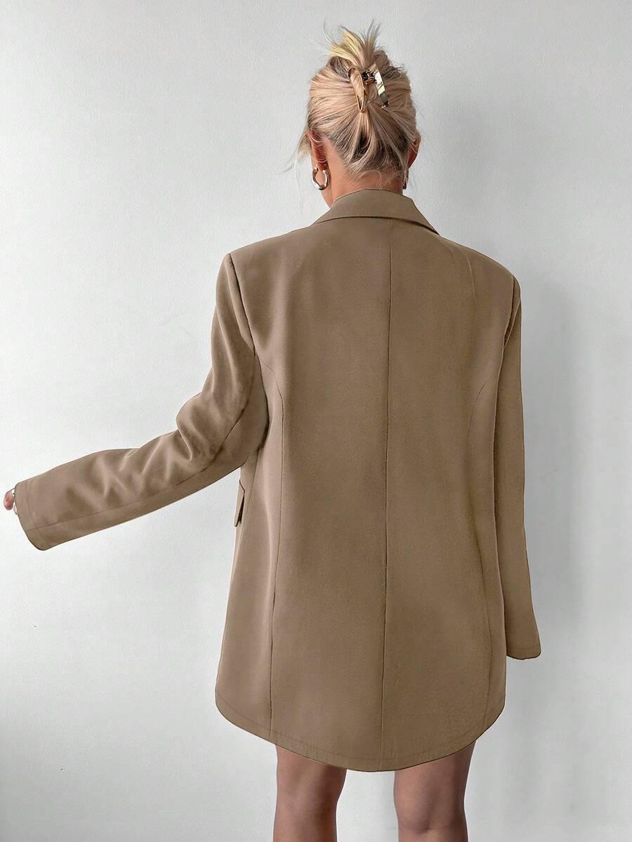 BEŻOWA MARYNARKA OVERSIZE
