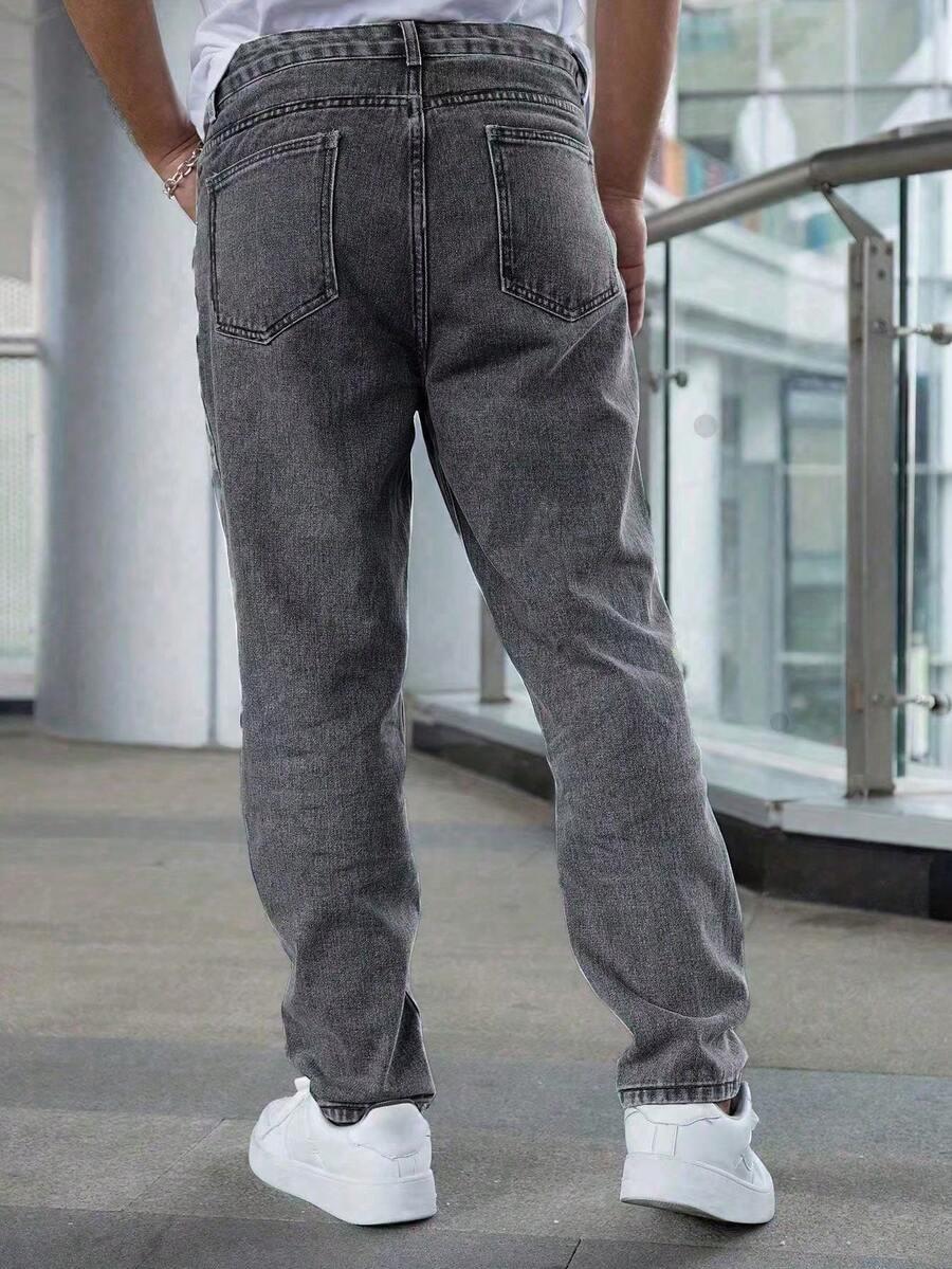 szare spodnie jeans