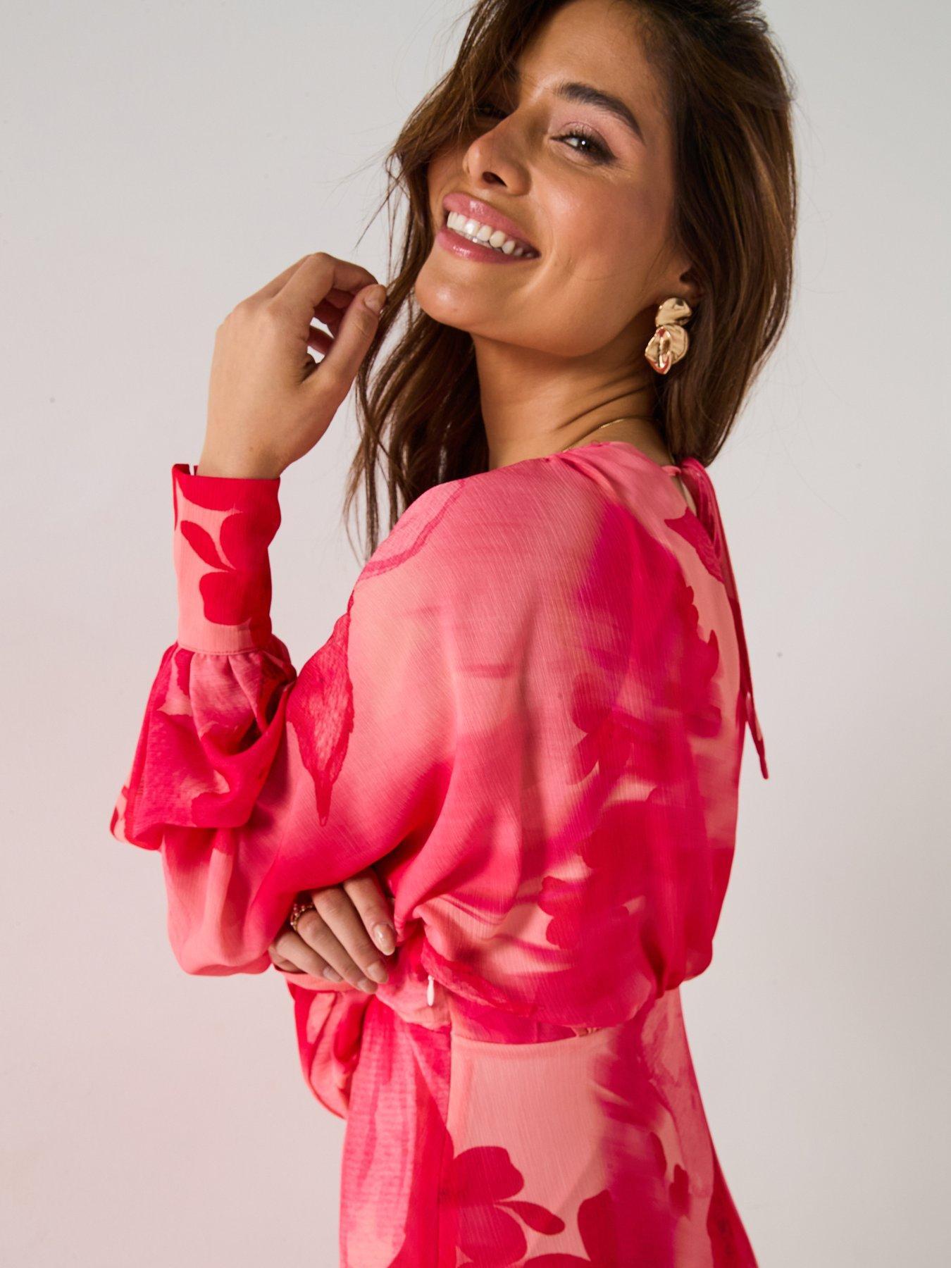 PRETTY LAVISH SUKIENKA MAXI W KWIATY 