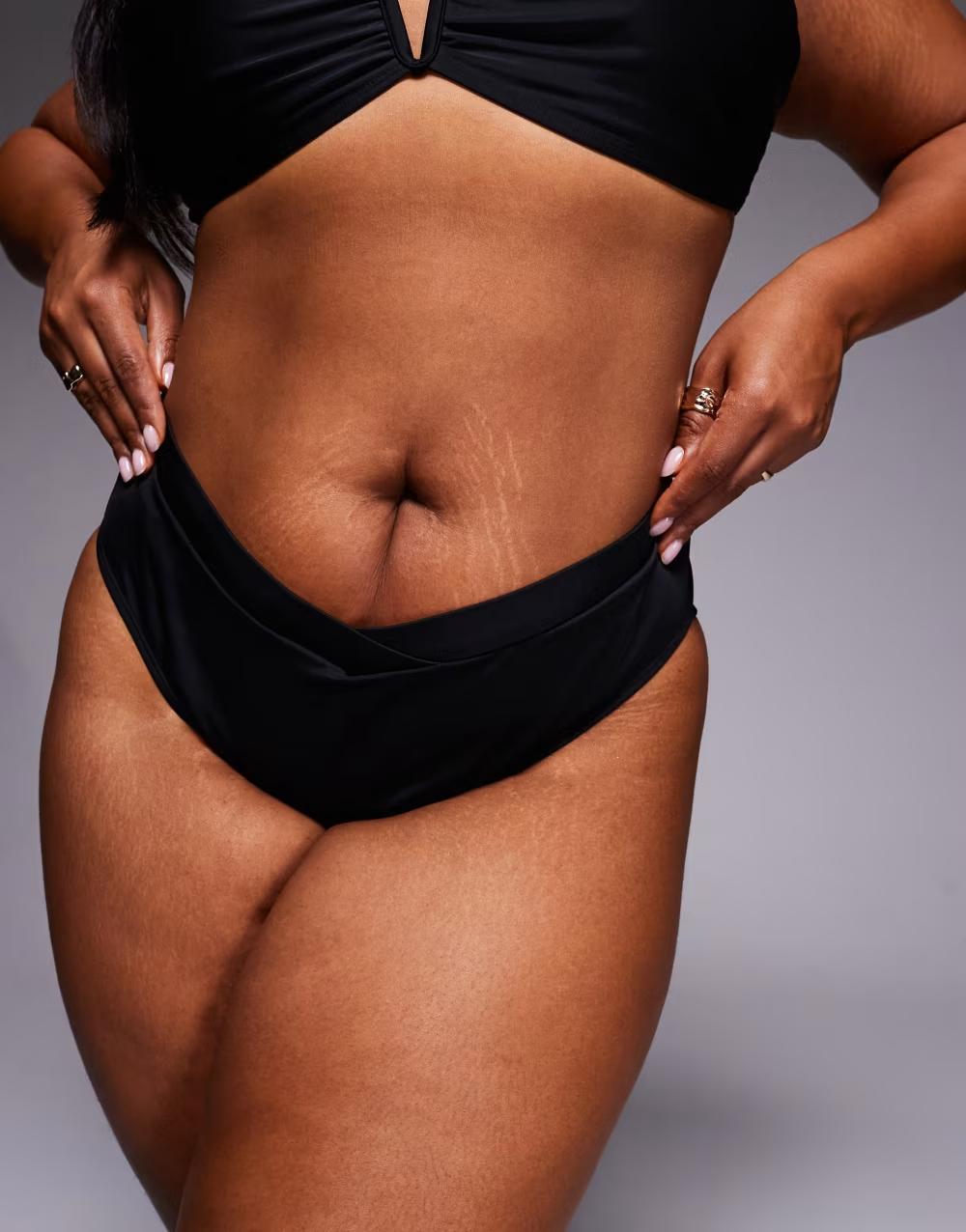 czarny klasyczny dół od bikini