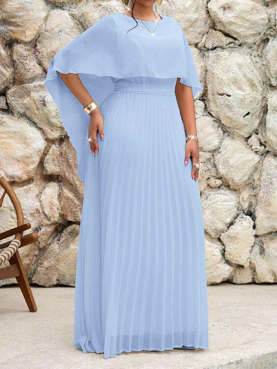 NIEBIESKA MAXI SUKIENKA 