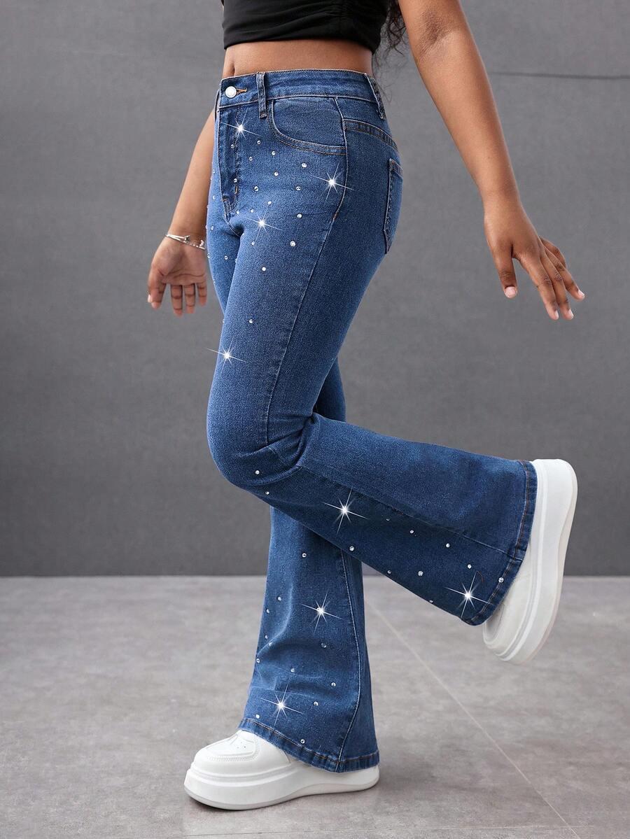 spodnie jeans zdobienie