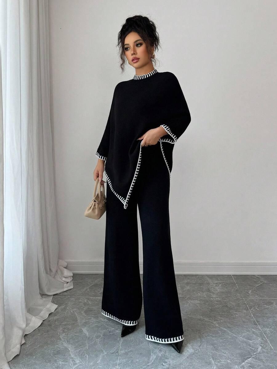 SWETER SPODNIE KOMPLET
