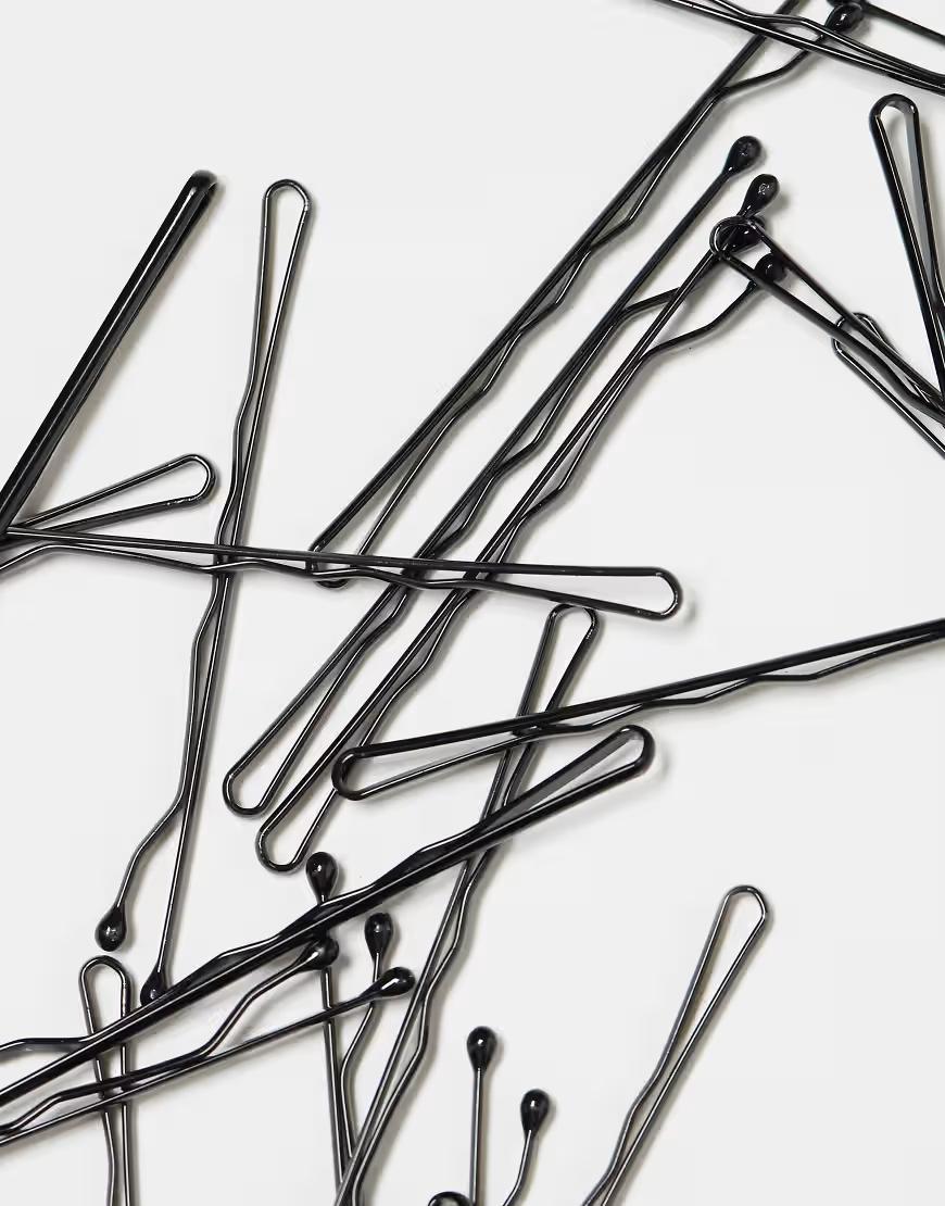 czarne wsuwki do włosów 30-pack