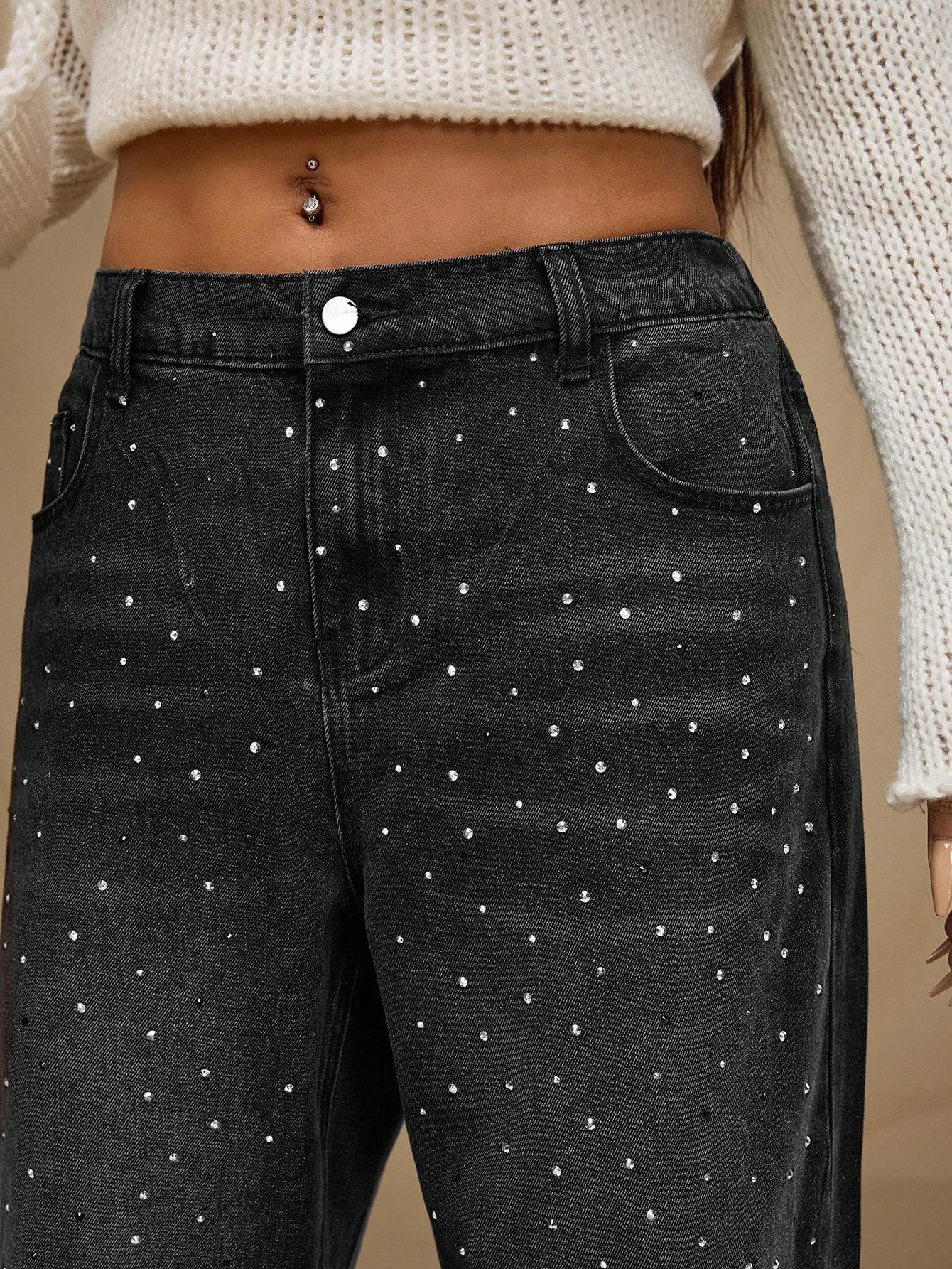 SPODNIE JEANS ZDOBIENIE
