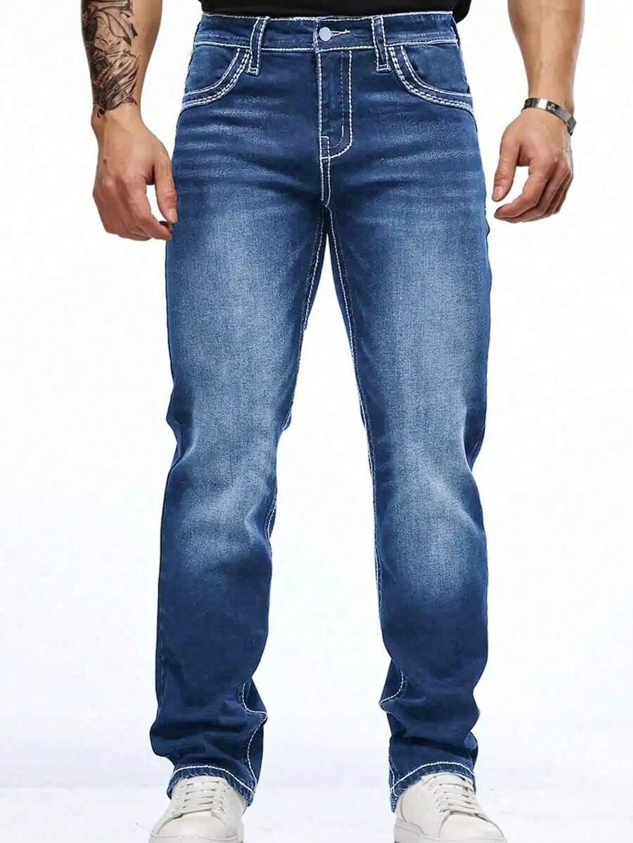 NIEBIESKIE SPODNIE JEANS