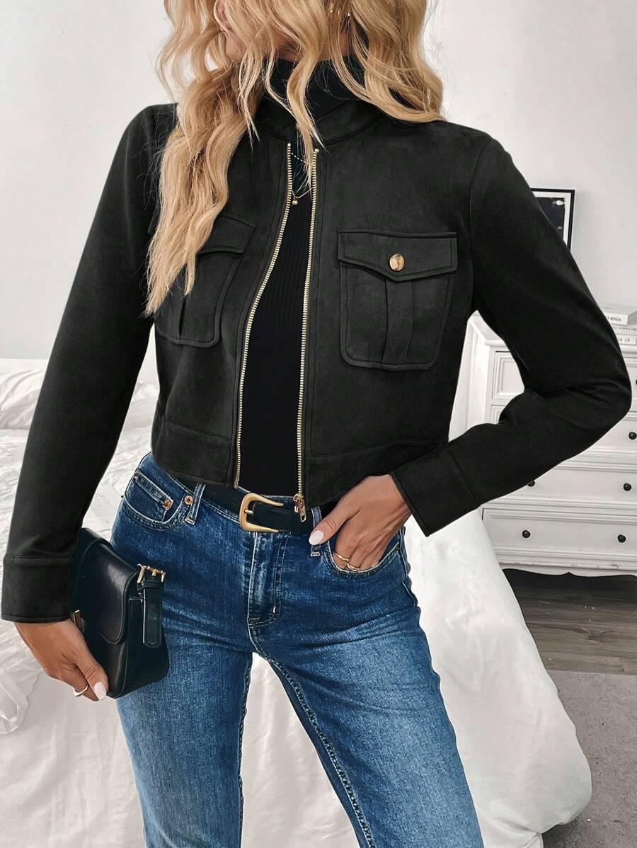 czarna bluza zamek