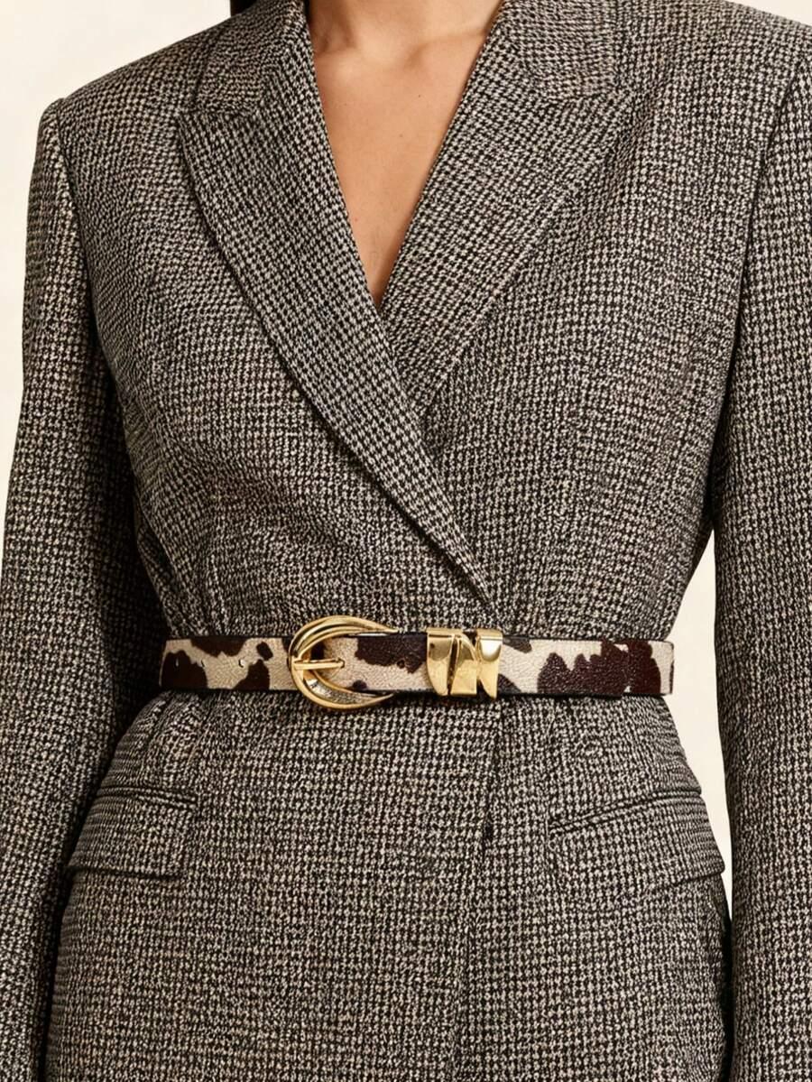 PASEK ANIMAL PRINT KLAMRA