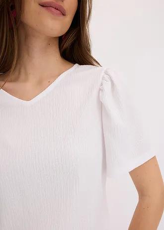 LUŹNA BLUZKA PLUS SIZE Z DEKOLTEM V KRÓTKI RĘKAW