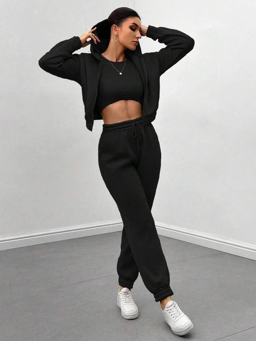 BLUZA TOP SPODNIE KOMPLET 