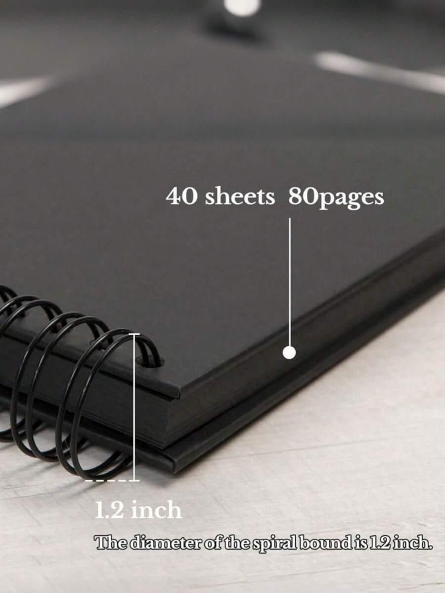 czarny zeszyt scrapbook
