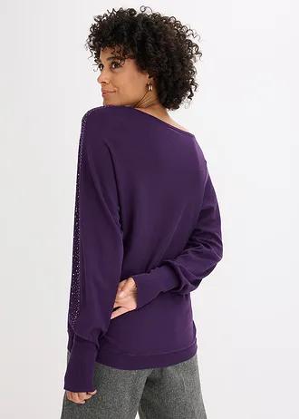 fioletowy sweter zdobienia 