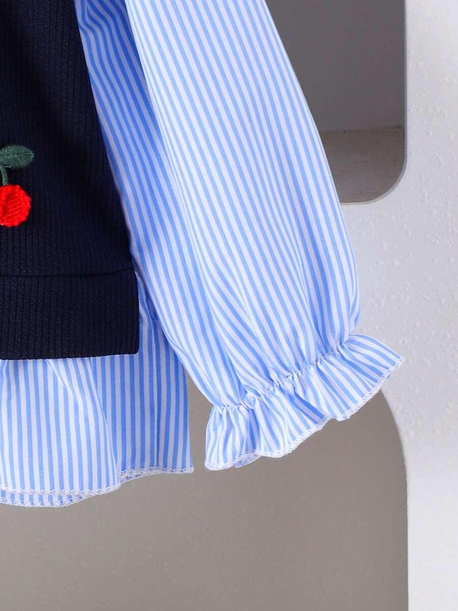 SWETER KOSZULA 2W1 SPODNIE KOMPLET