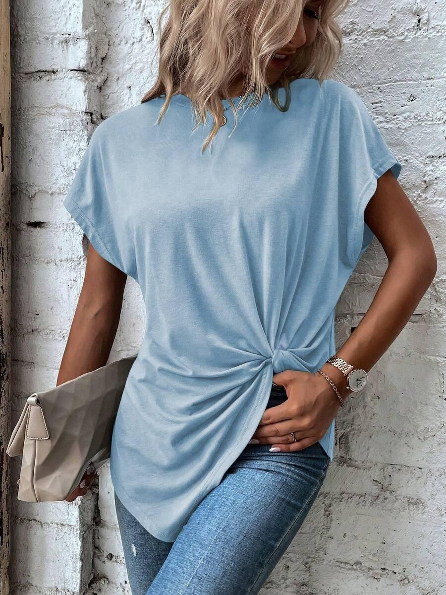 NIEBIESKA BLUZKA CASUAL