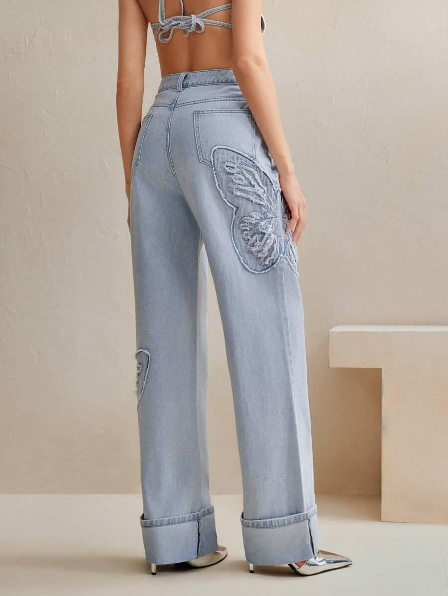 NIEBIESKIE SPODNIE JEANS