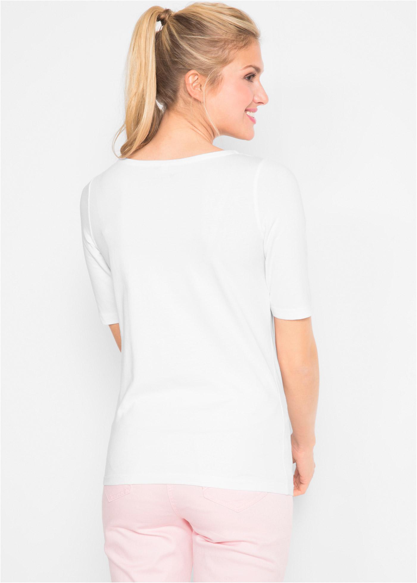 BIAŁY T-SHIRT BASIC