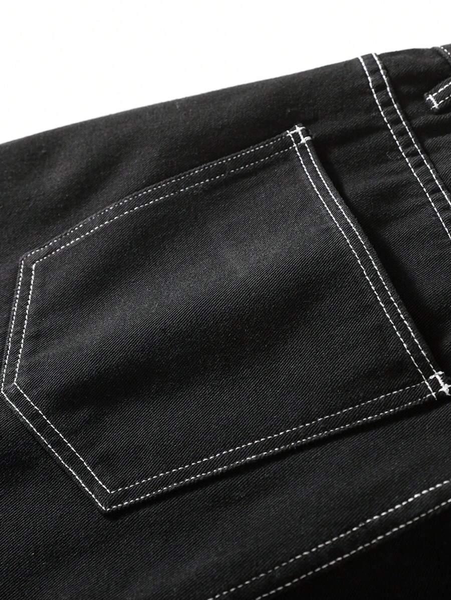 CZARNE SPODNIE JEANS
