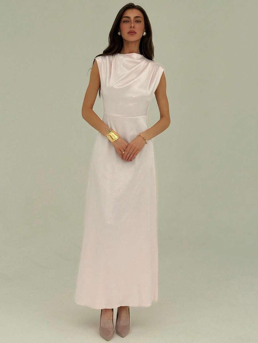 SUKIENKA SATYNOWA MAXI 