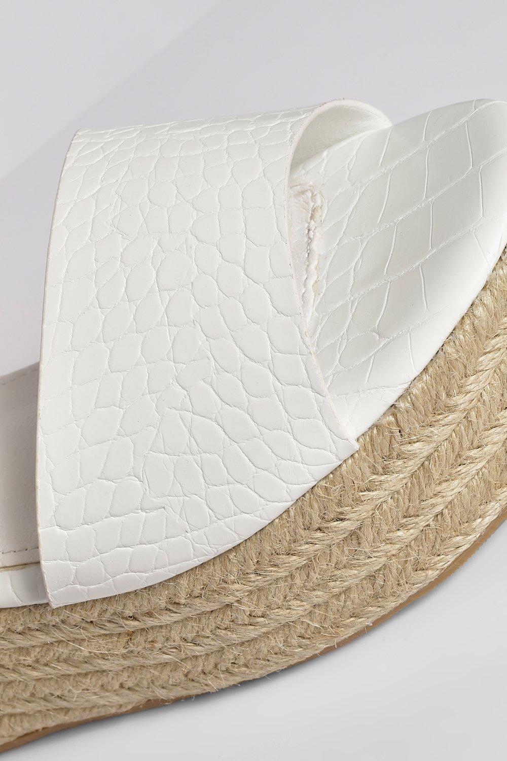 BIAŁE SANDAŁY ESPADRYLE