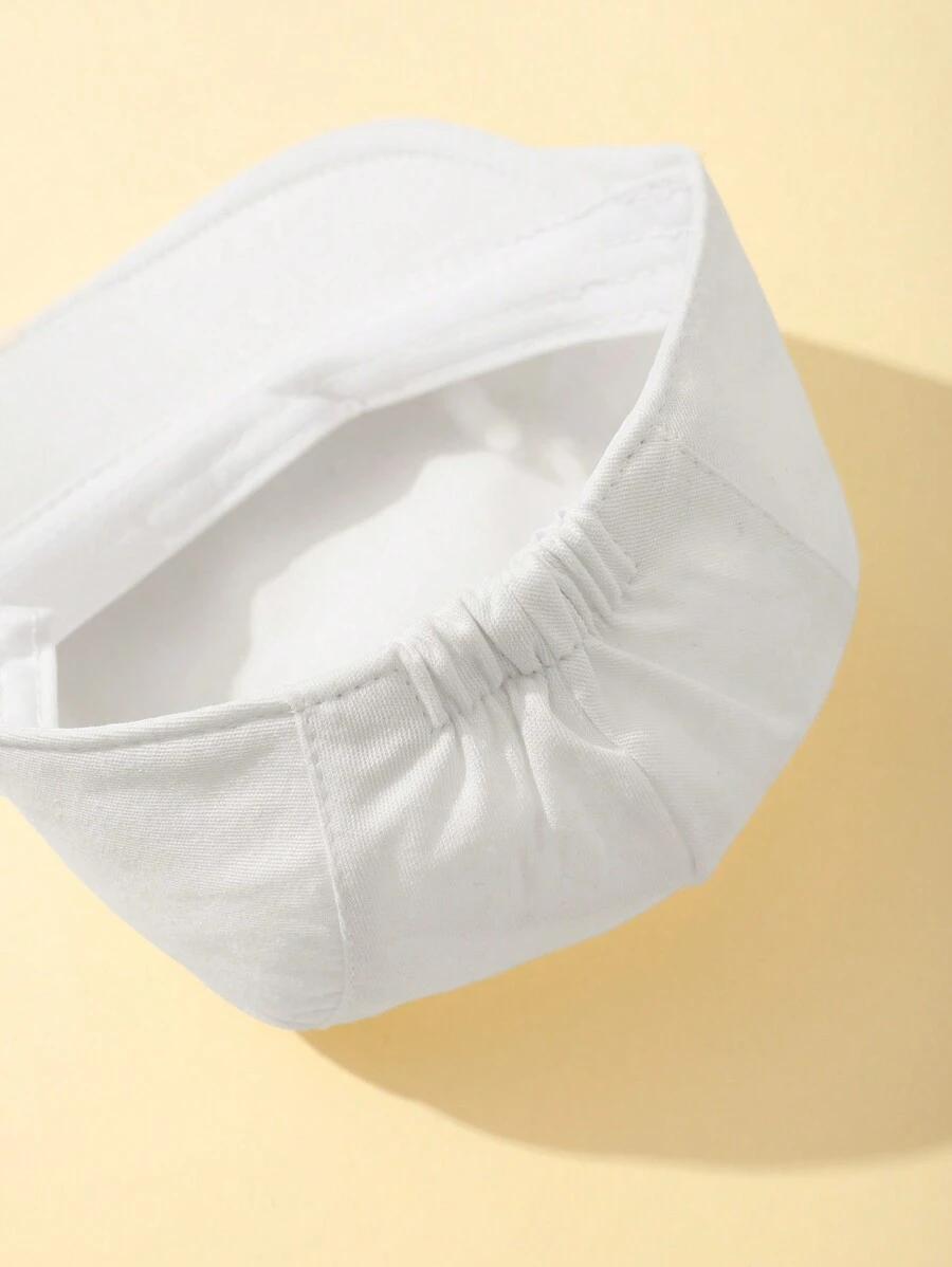 biała CZAPKA BERET