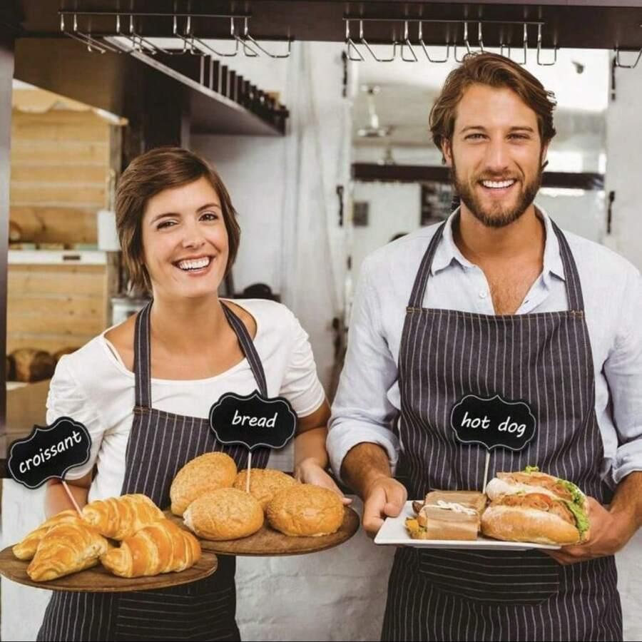 czarne etykiety patyczki