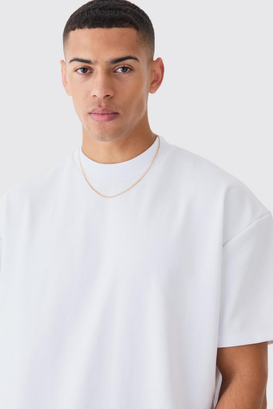 BIAŁY T-SHIRT OVERSIZE 