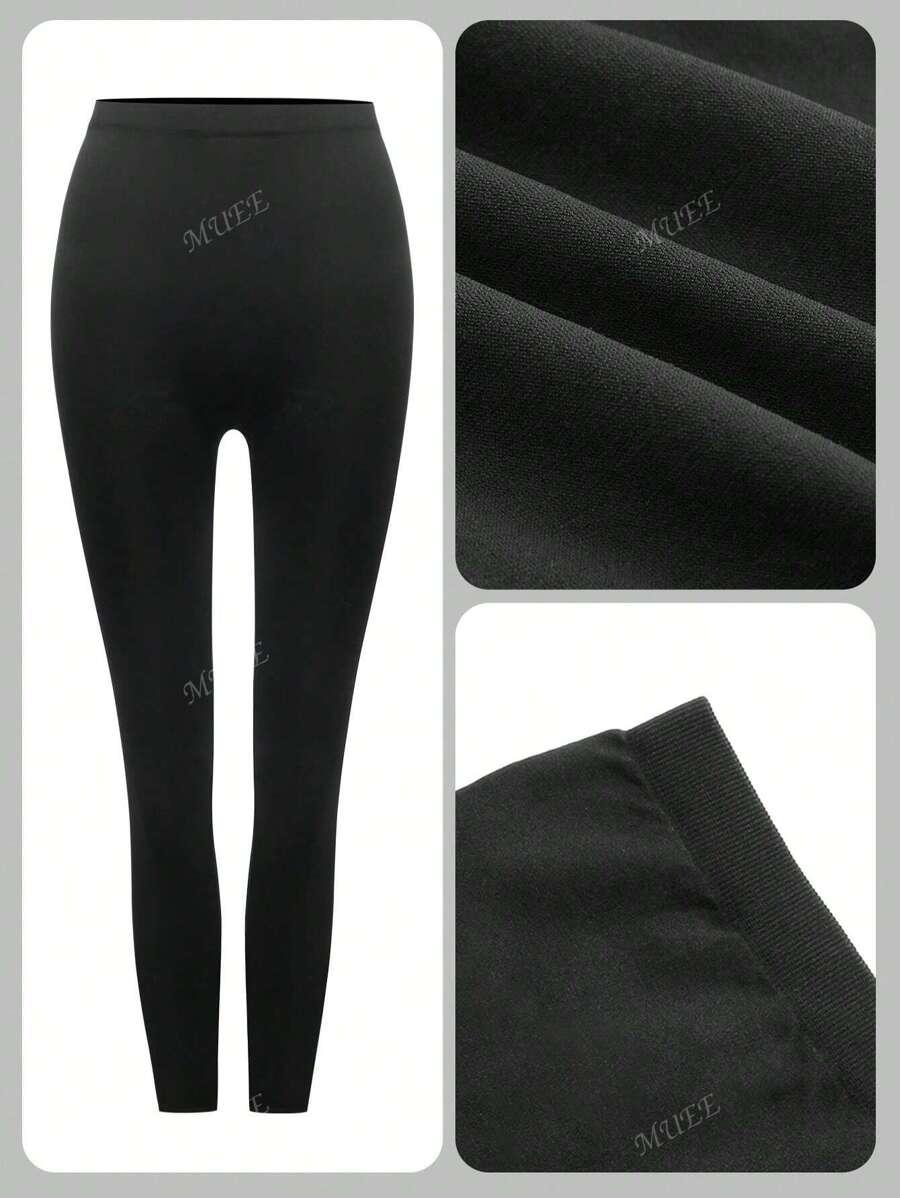 CZARNE LEGGINSY WYSOKI STAN