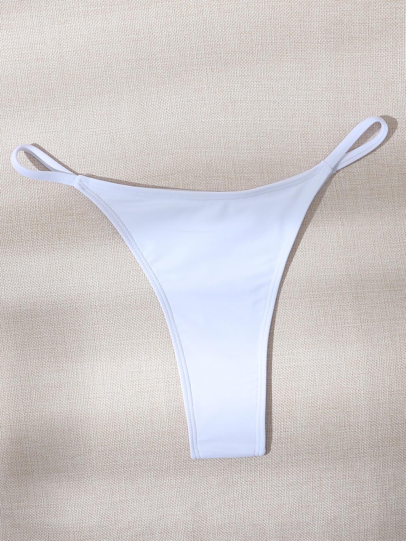 biały dół od bikini