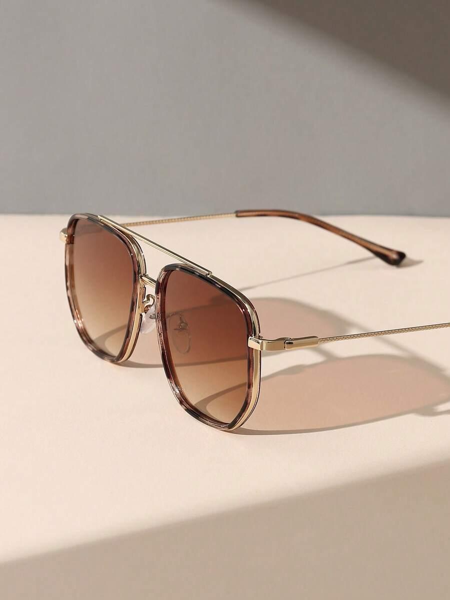 brązowe okulary przeciwsłoneczne