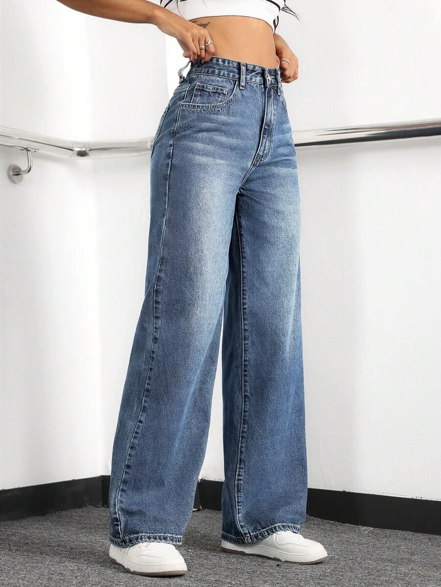 NIEBIESKIE SPODNIE JEANS 