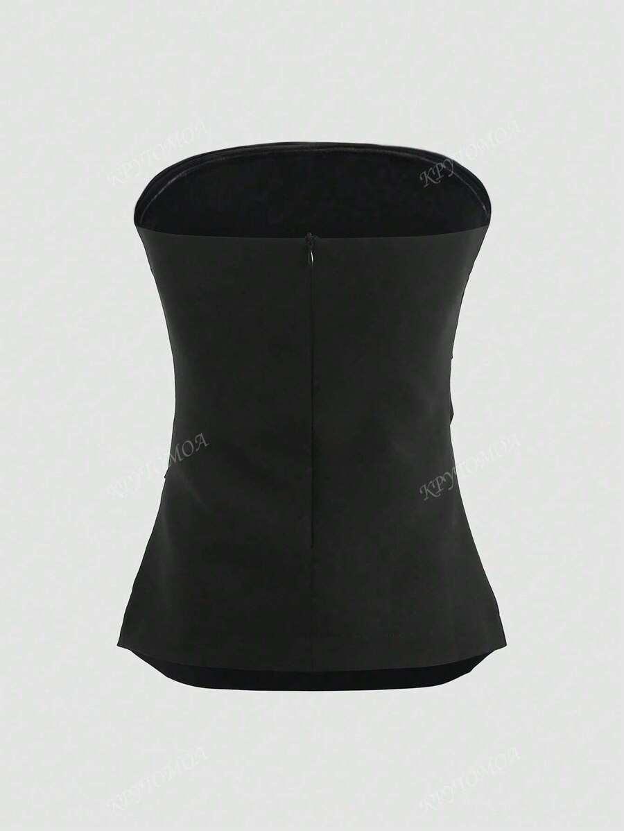 CZARNY TOP ZAMEK
