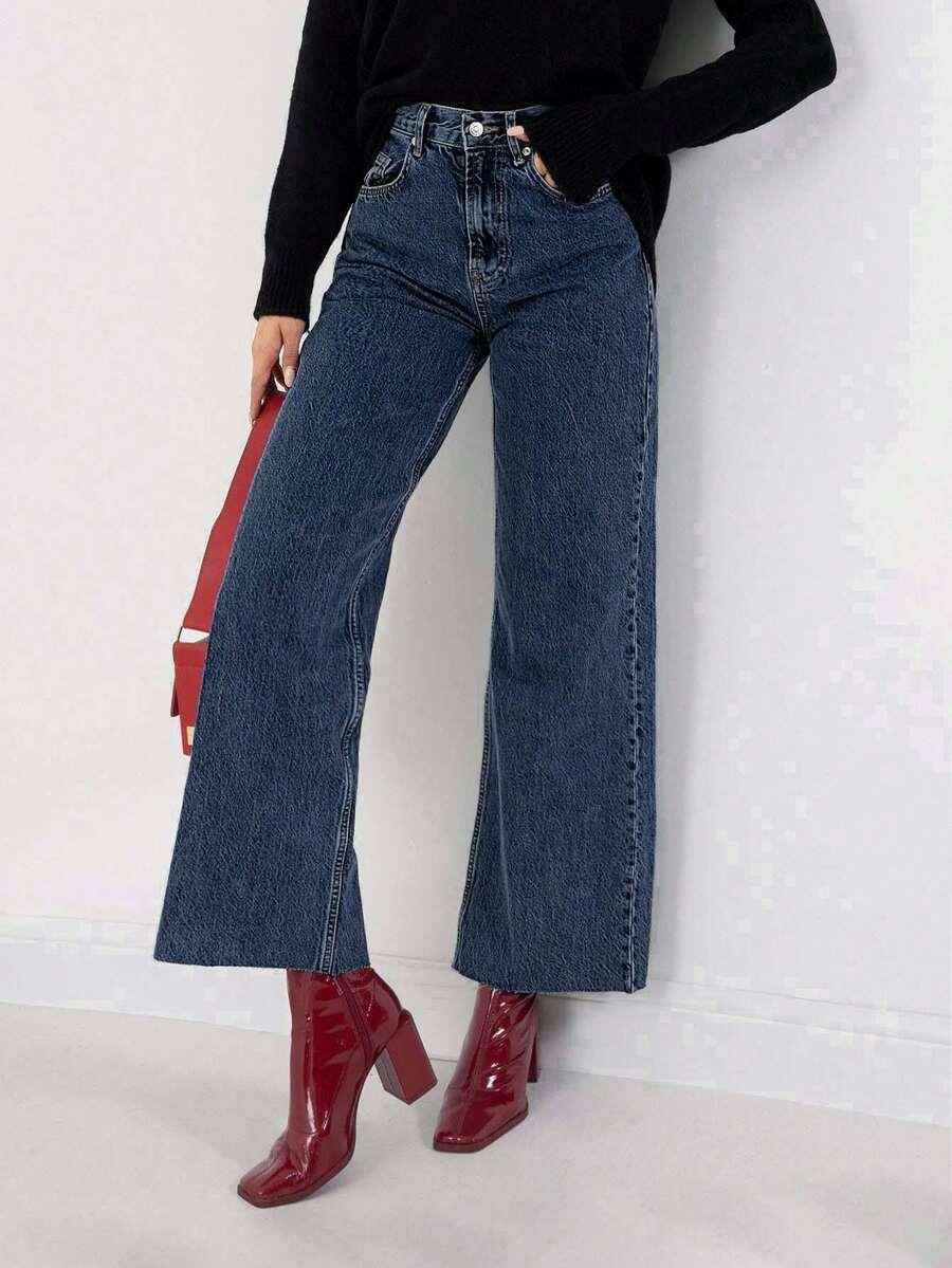 SPODNIE JEANS PROSTA NOGAWKA