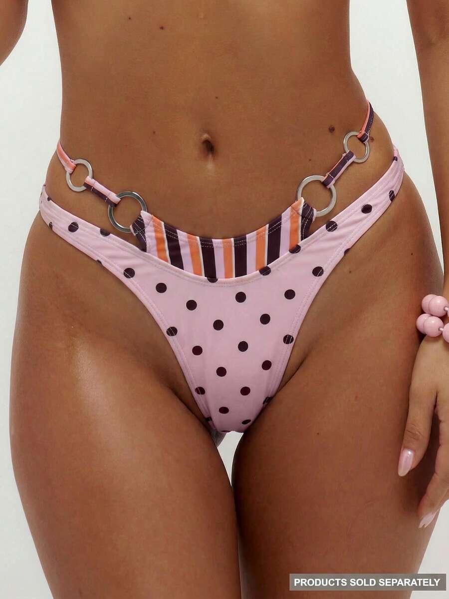 wzorzysty dół od bikini łączenie