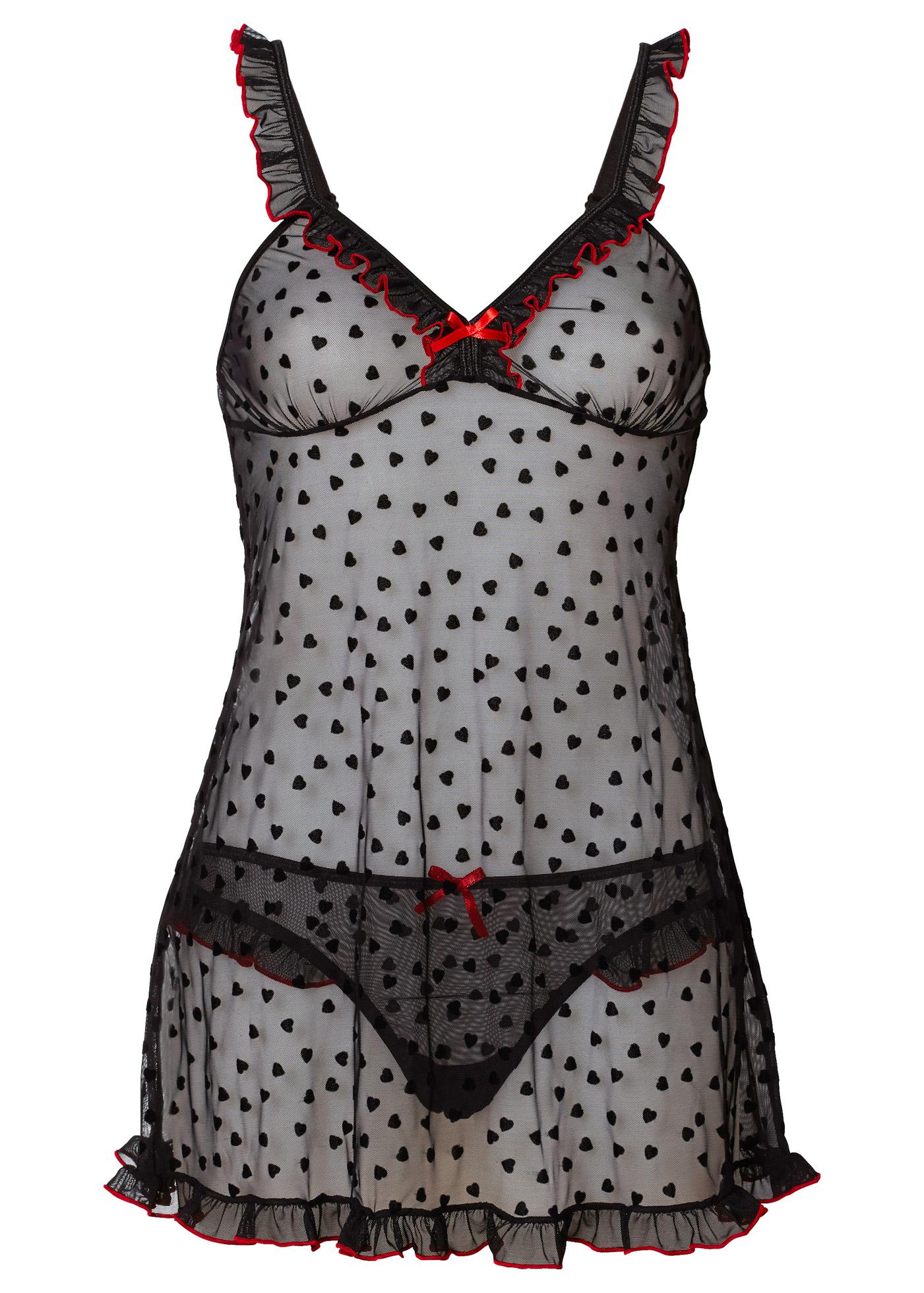 KOSZULA BABYDOLL I STRINGI