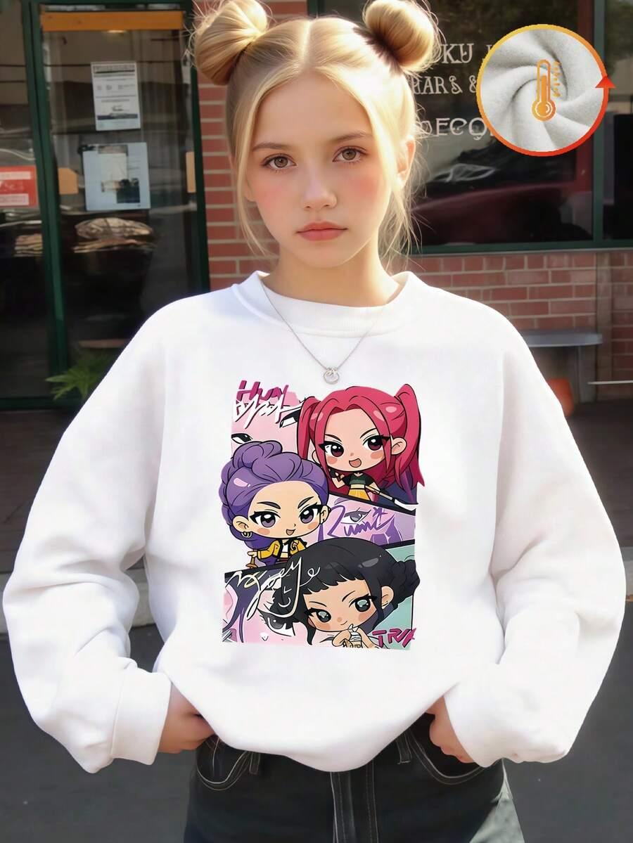 DZIEWCZĘCA BLUZA Z NADRUKIEM