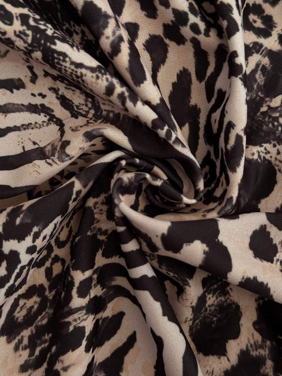 jednoczęściowy STRÓJ kąpielowy animal print