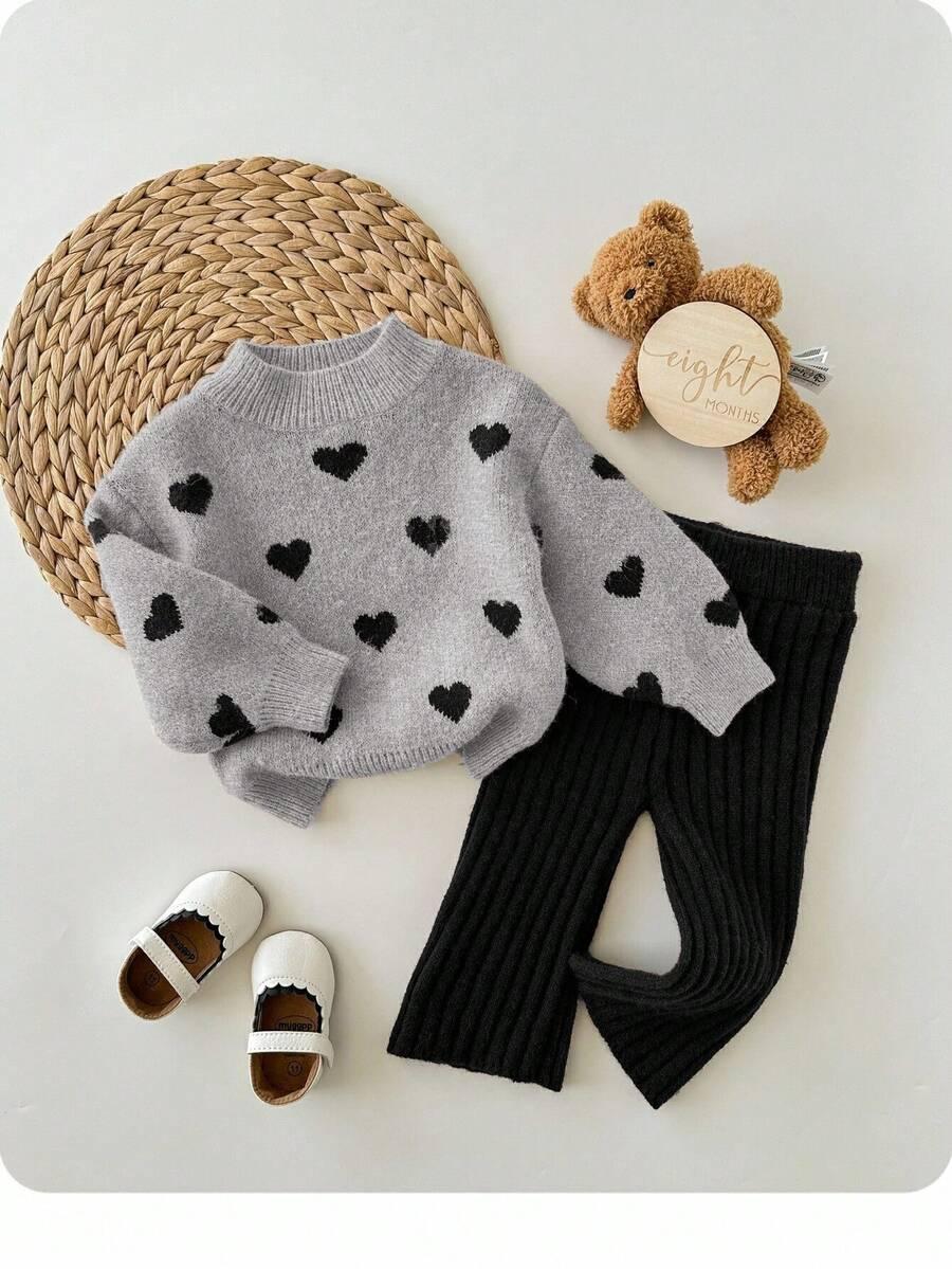komplet sweter spodnie