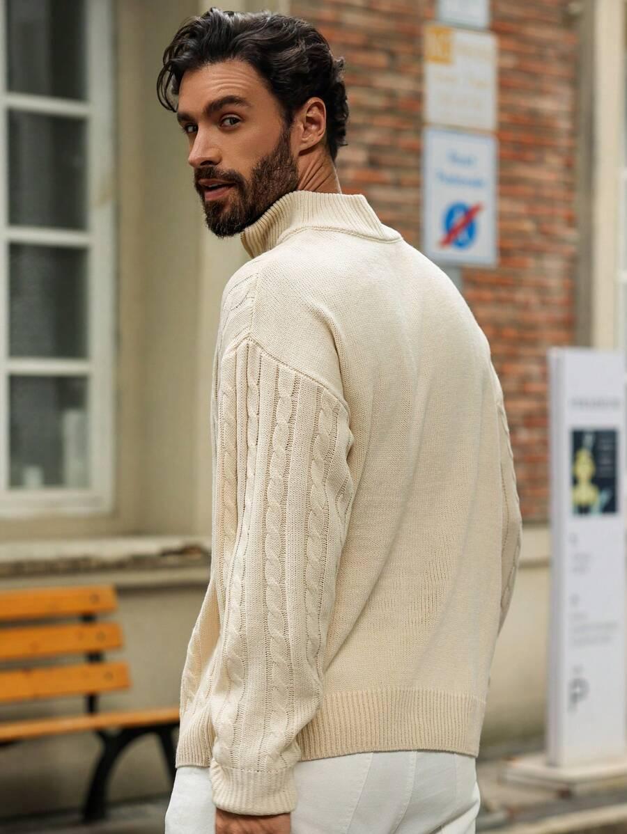 SWETER MĘSKI STÓJKA ZAMEK REGULAR