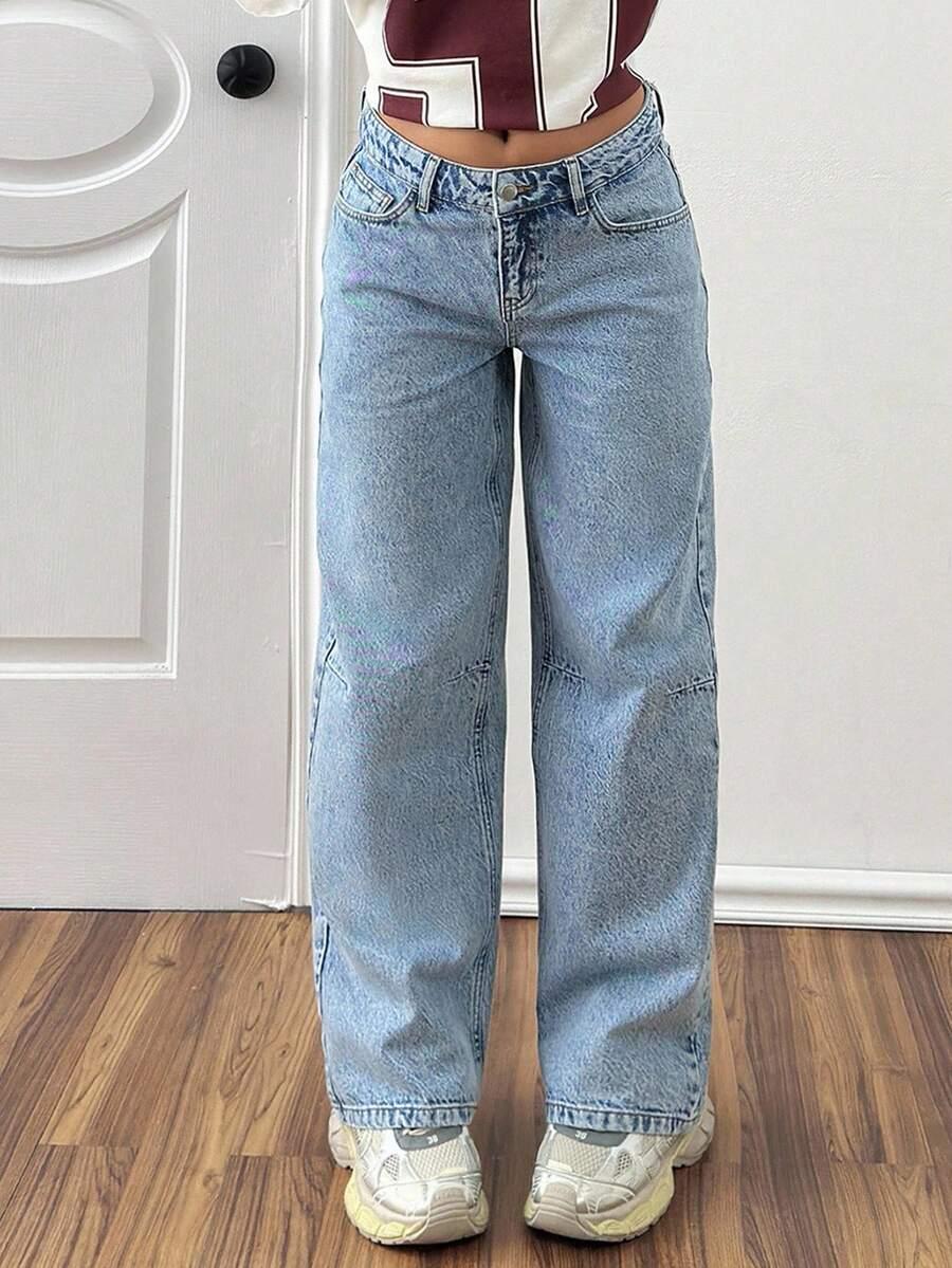 niebieskie spodnie jeans kieszenie
