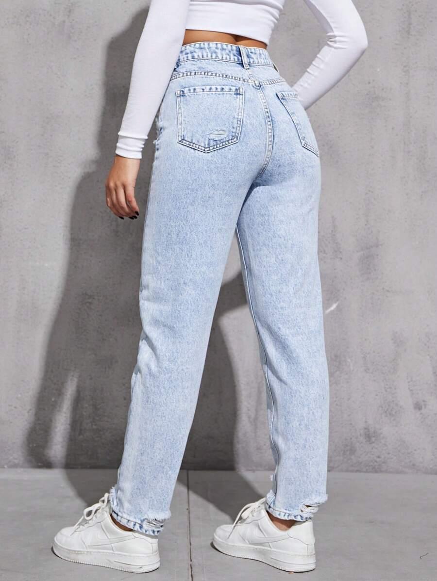 NIEBIESKIE SPODNIE JEANS