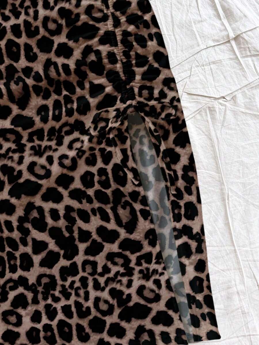 TOP SPÓDNICA KOMPLET ANIMAL PRINT