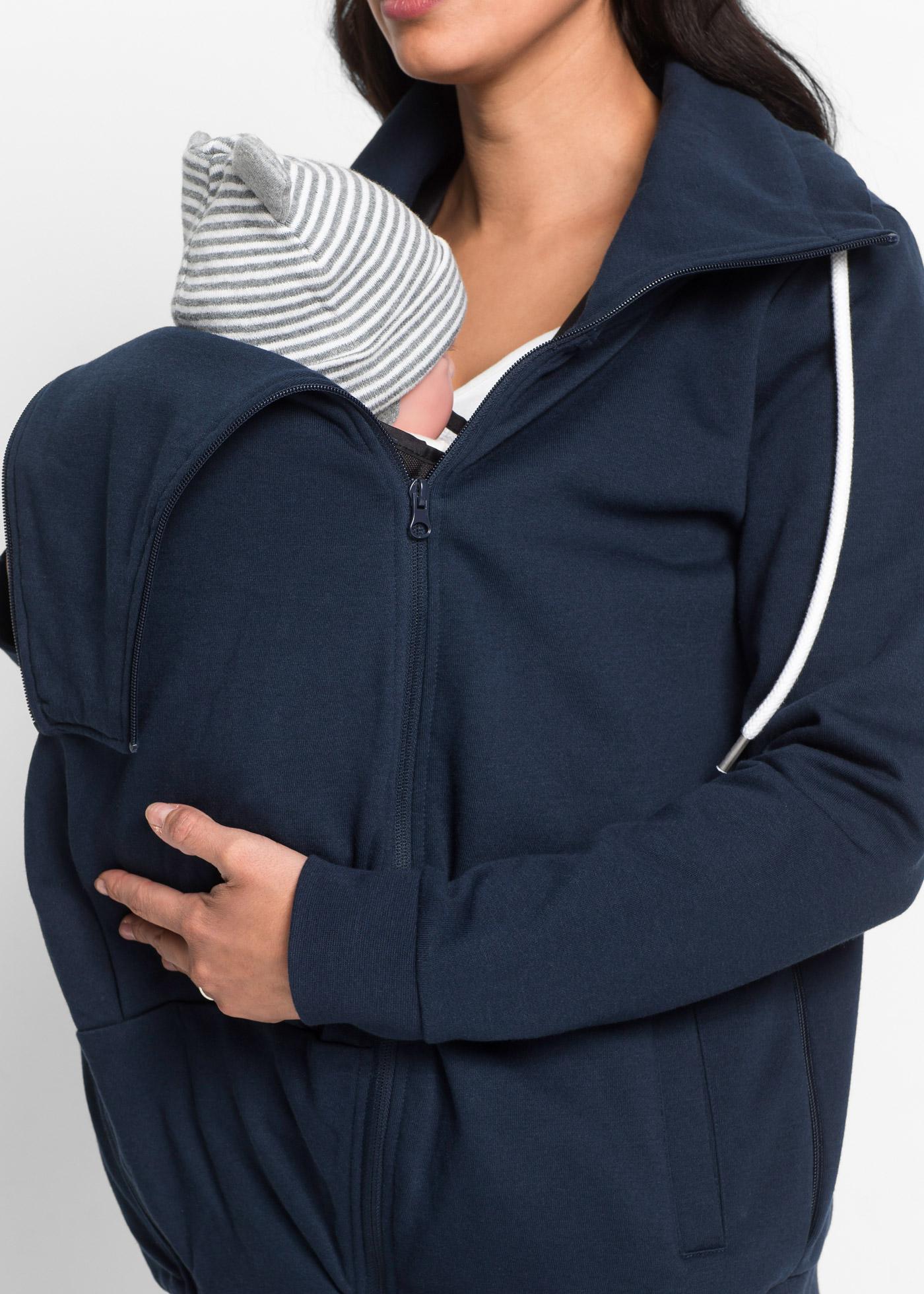 BLUZA ROZPINANA CIĄŻOWA Z WSTAWKĄ NIEMOWLĘCA