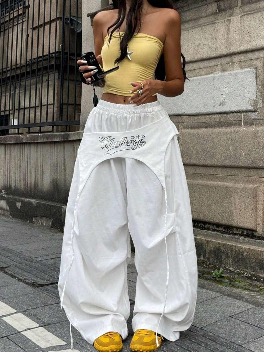 BIAŁE SPODNIE CASUAL