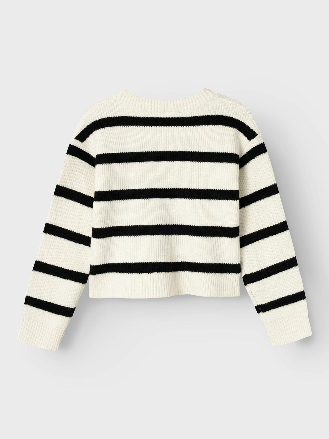 NAME IT DZIEWCZĘCY SWETER W PASKI 6Y