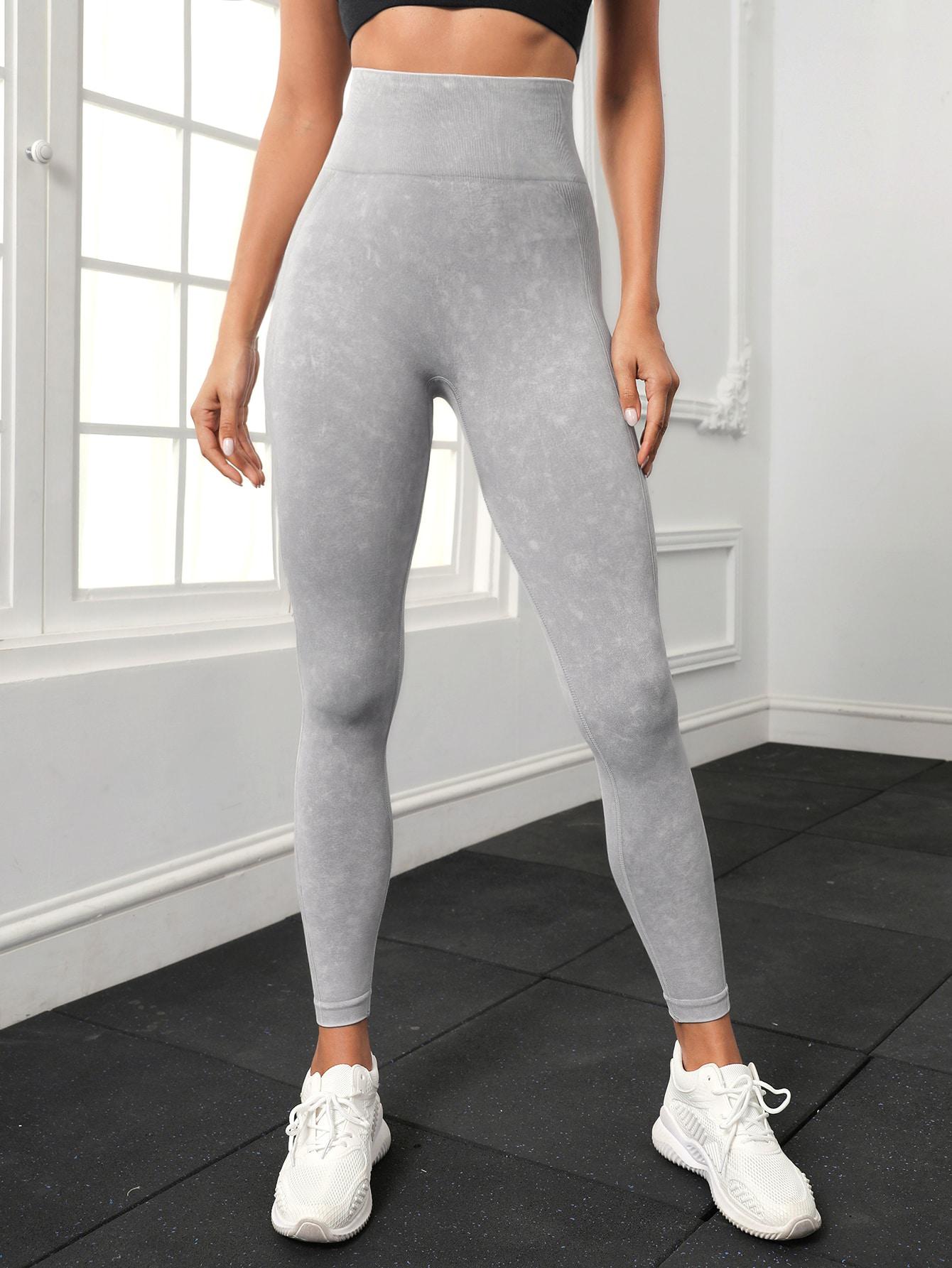 szare legginsy wysoki stan