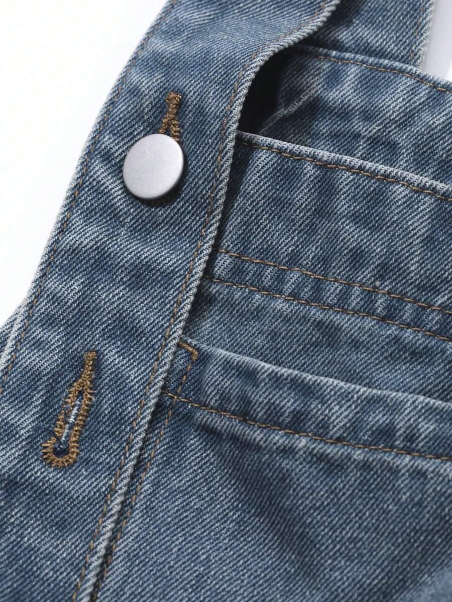 niebieska sukienka jeans