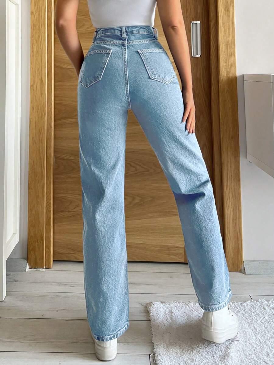 NIEBIESKIE SPODNIE JEANS