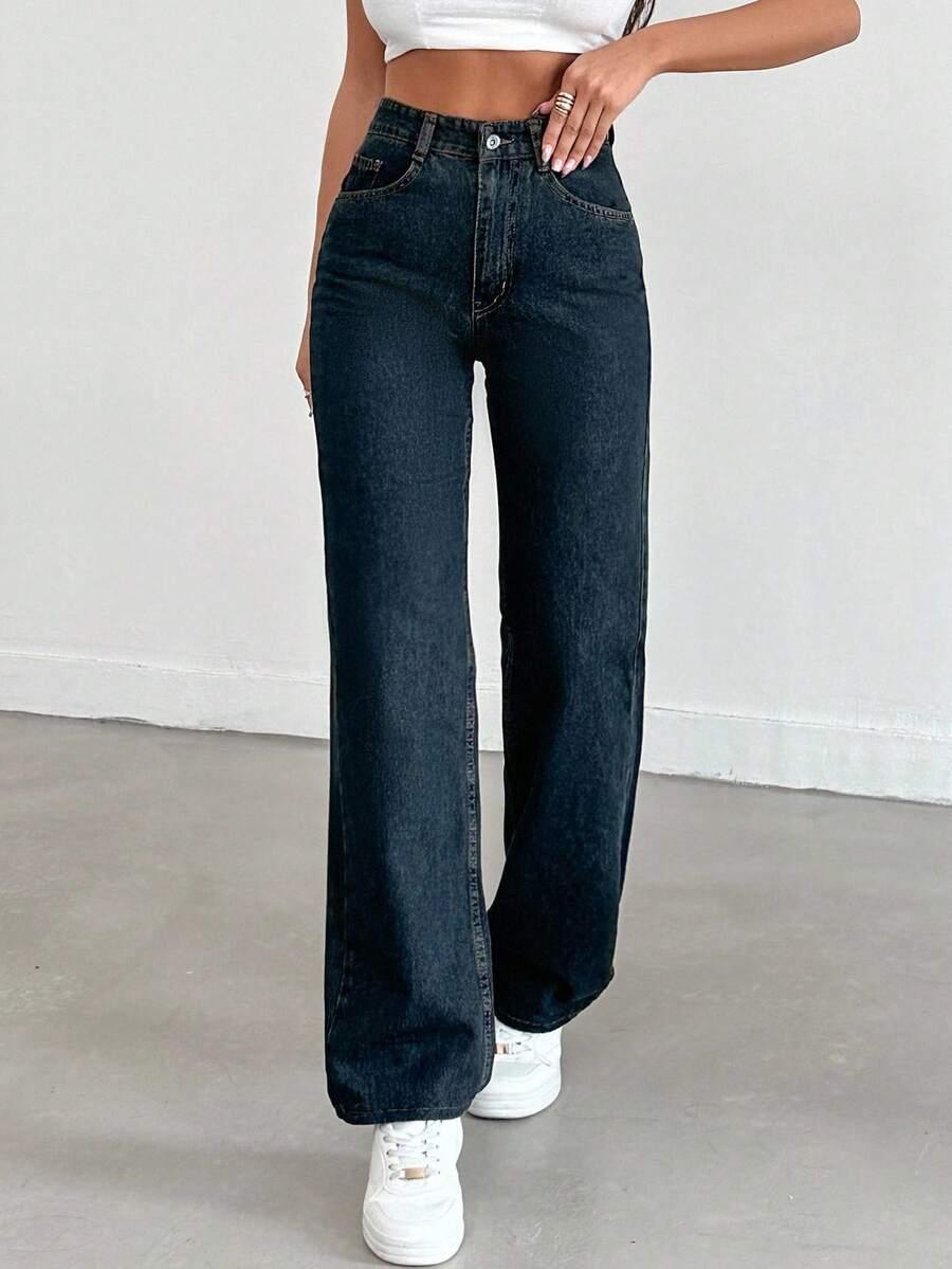 SPODNIE JEANS WYSOKI STAN